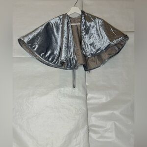 Silver Velvet Cape
